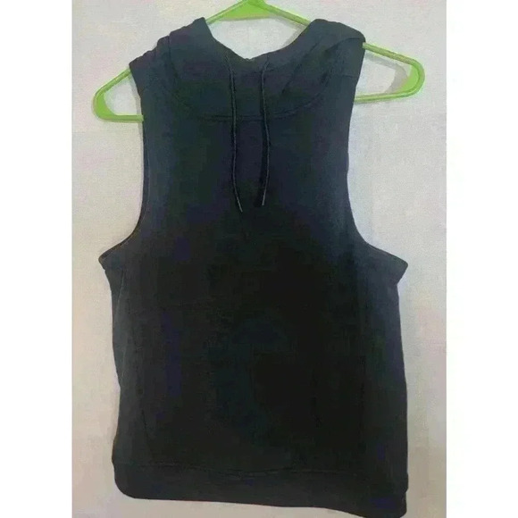 Nobull Microplush Sleeveless Hoodie Women's Size XS Gray Stretch Fleece Pullover - Picture 1 of 5